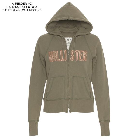 Hollister Jacket Hoodie Y2K Preppy Bella Swan Elena Gilbert Two Way Zip Medium - Picture 10 of 10